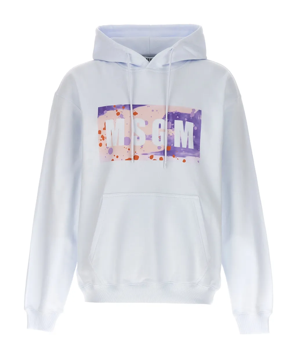 Logo Printed Drawstring Hoodie