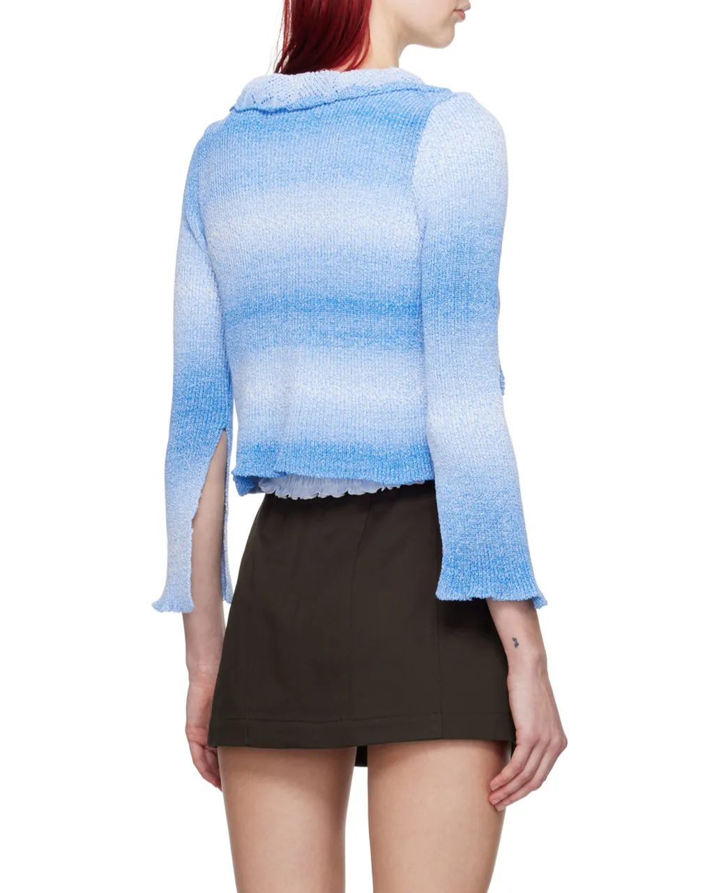 Frilled-Detail Cardigan