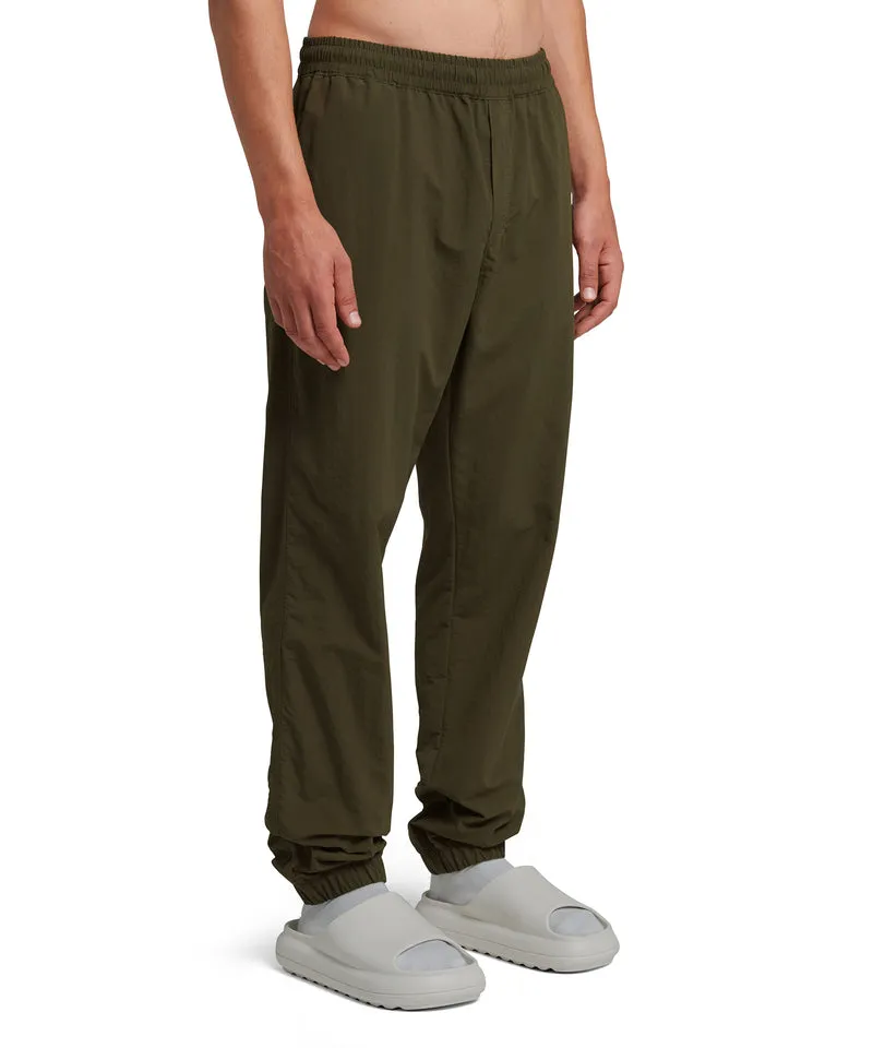 Logo-Embroidered Tapered Trousers