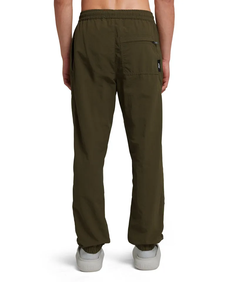 Logo-Embroidered Tapered Trousers