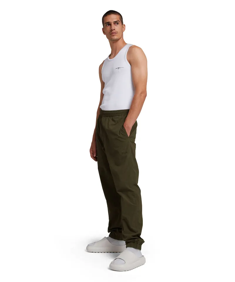 Logo-Embroidered Tapered Trousers