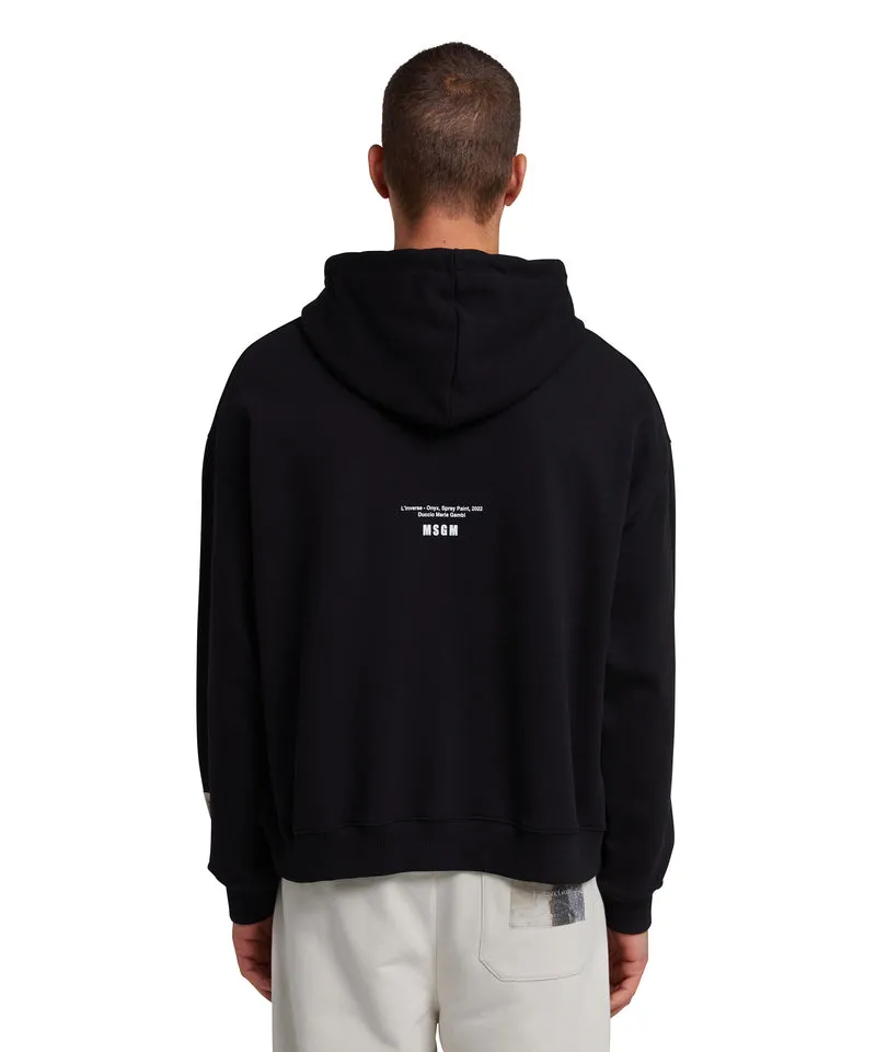 Slogan-Print Organic-Cotton Hoodie