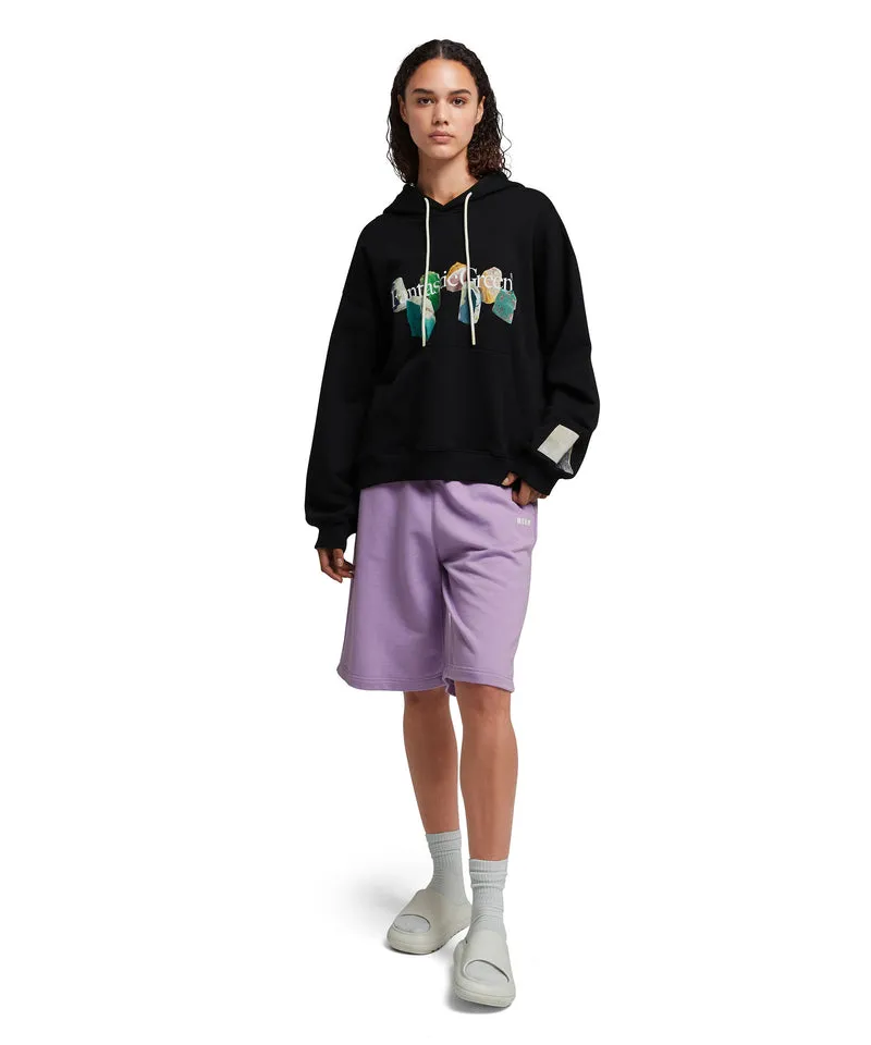 Slogan-Print Organic-Cotton Hoodie