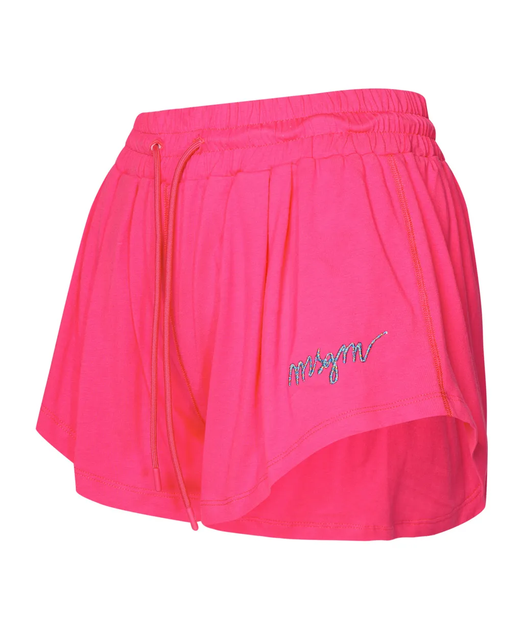 Logo Embroidered Drawstring Shorts