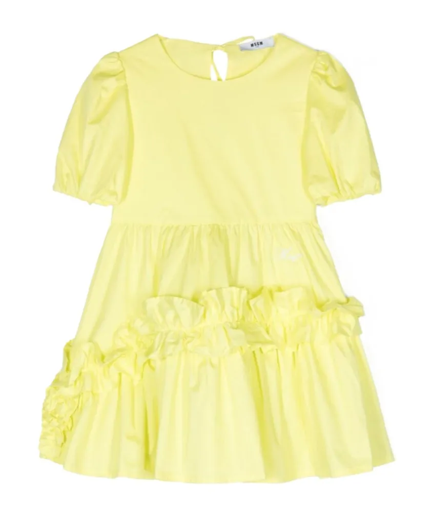 Ruffled Poplin Dress