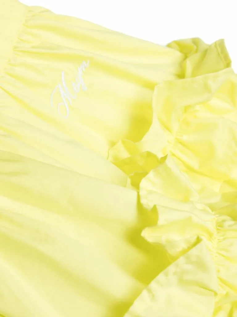 Ruffled Poplin Dress