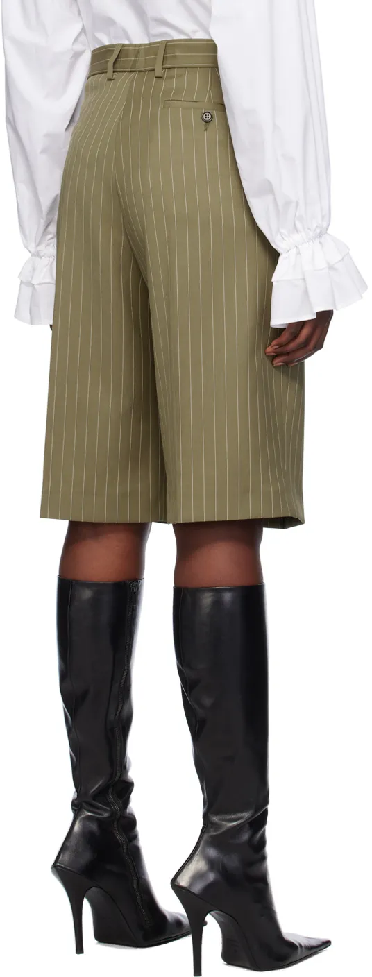 Pinstriped Tailored Shorts