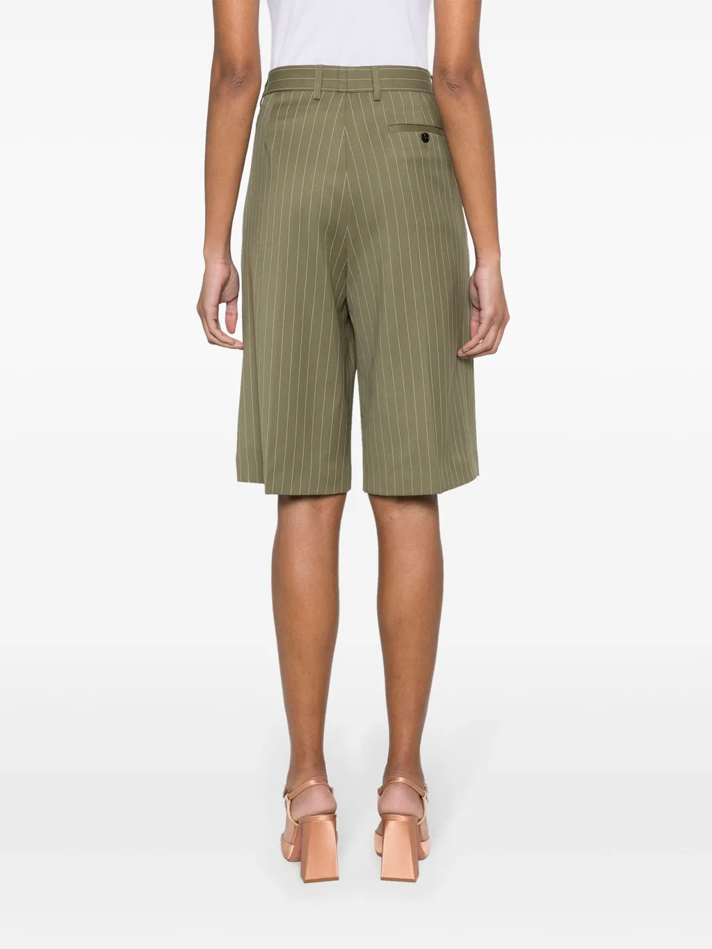 Pinstriped Tailored Shorts