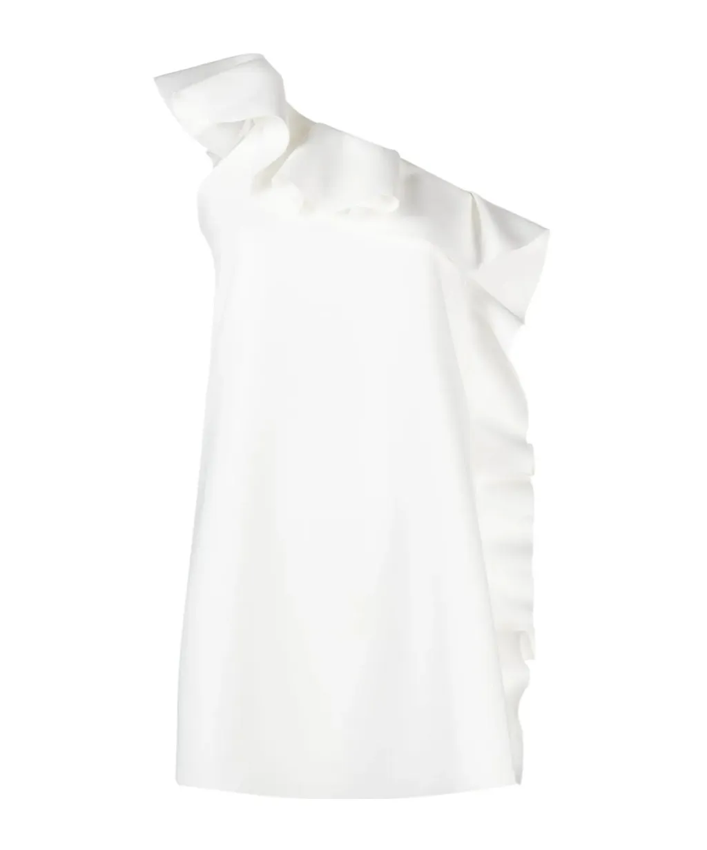One-Shoulder Ruffled Mini Dress