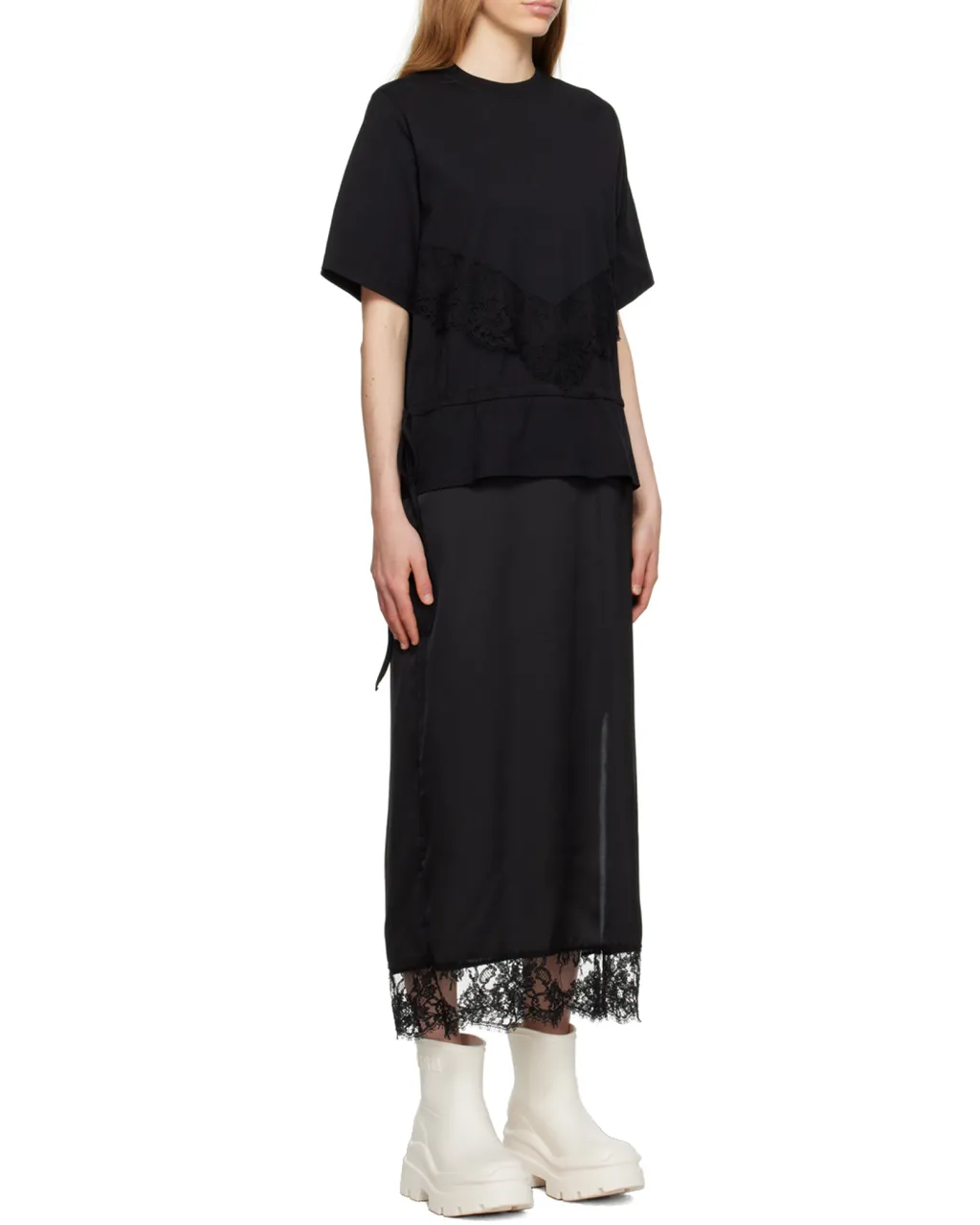 Layered Midi T-Shirt Dress