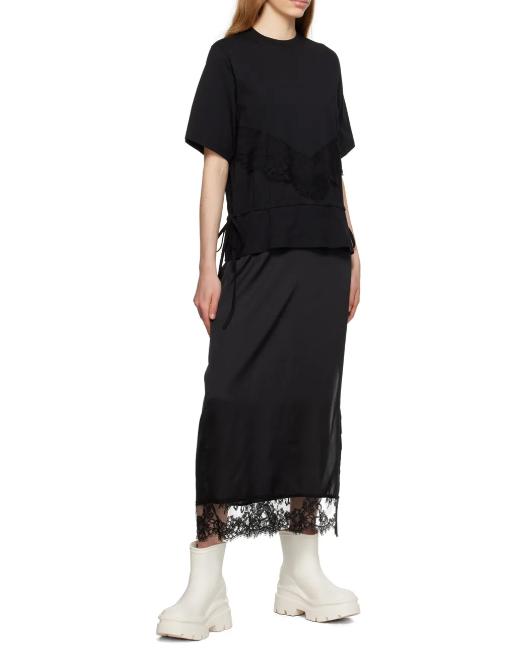 Layered Midi T-Shirt Dress