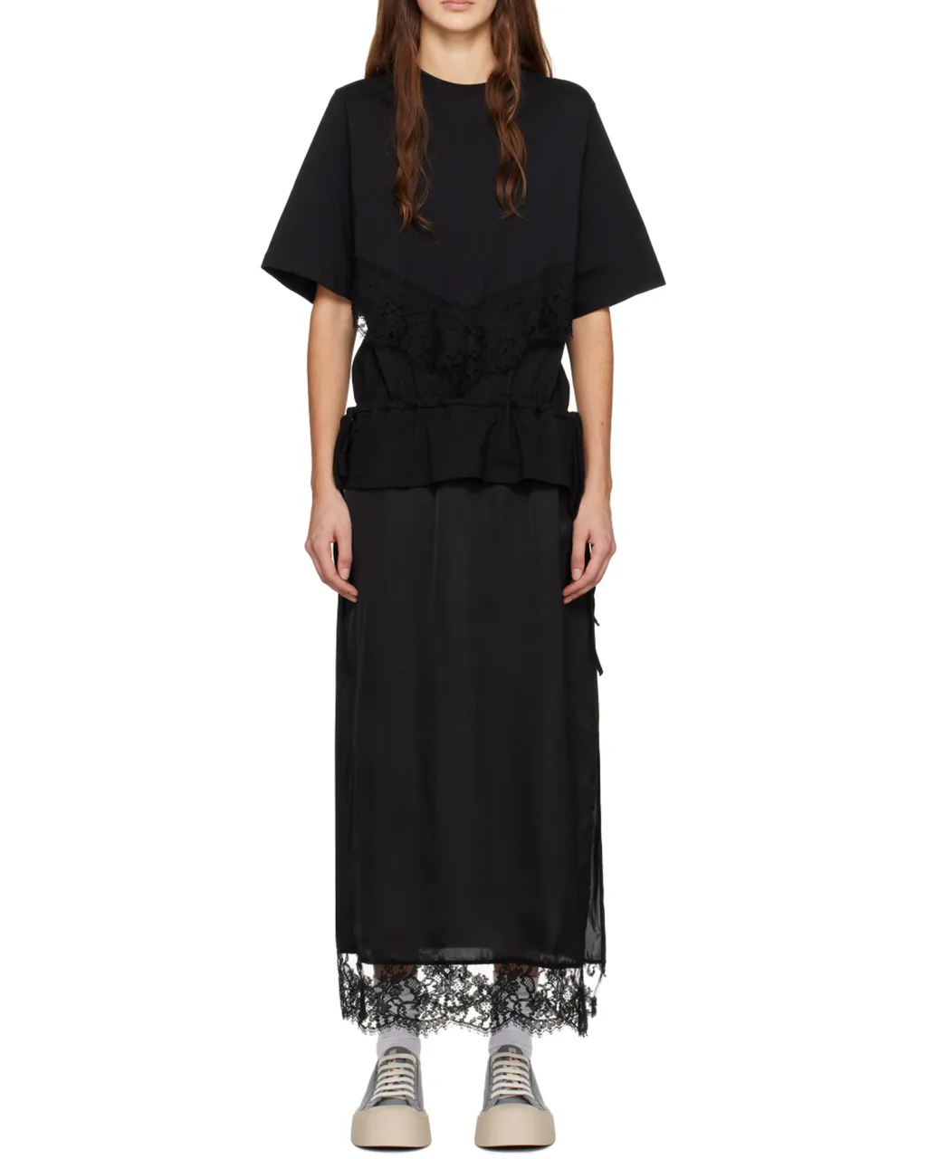 Layered Midi T-Shirt Dress