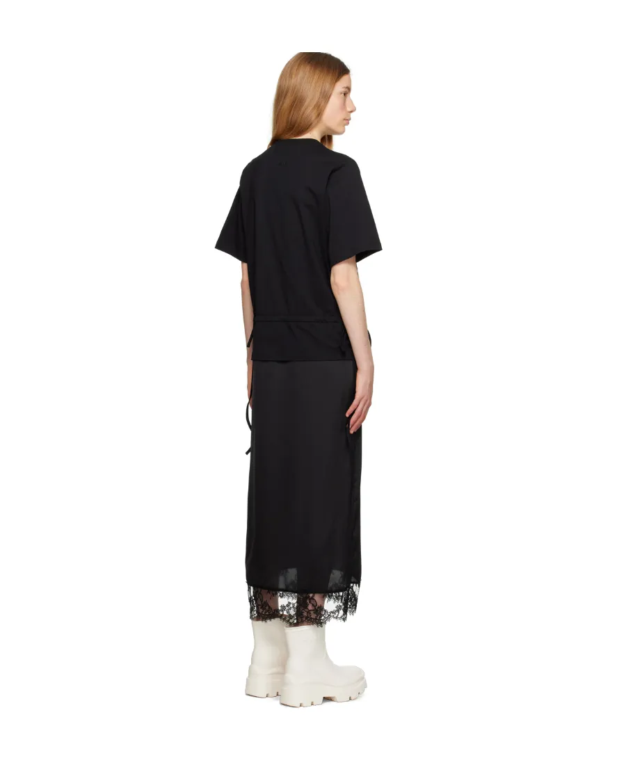 Layered Midi T-Shirt Dress