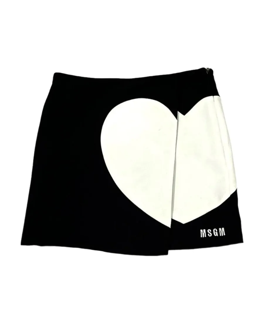 Love Printed Miniskirt