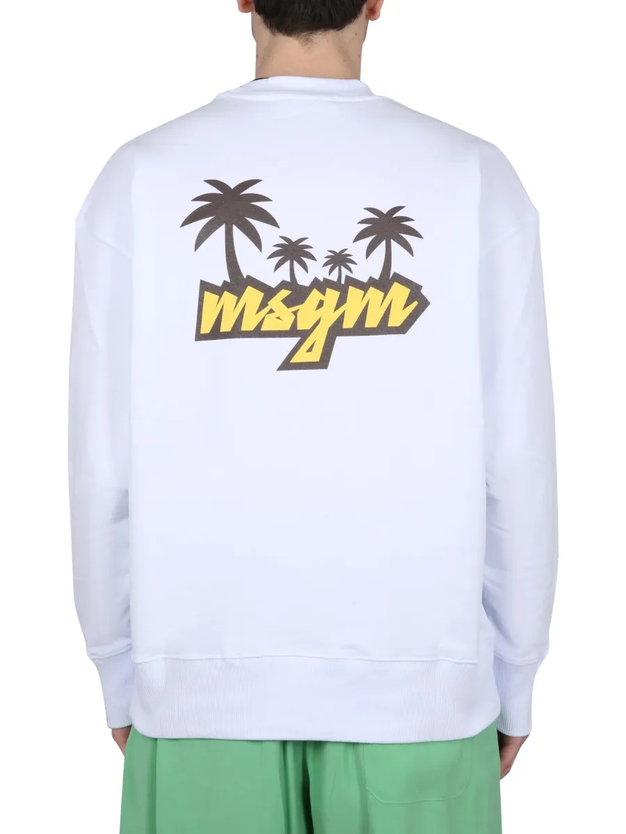 Logo Printed Crewneck Sweatshirt