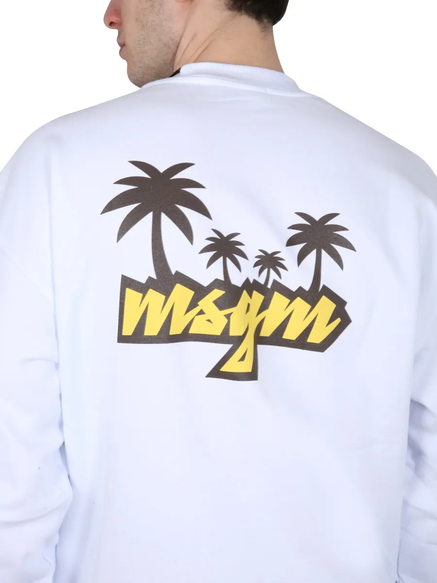 Logo Printed Crewneck Sweatshirt