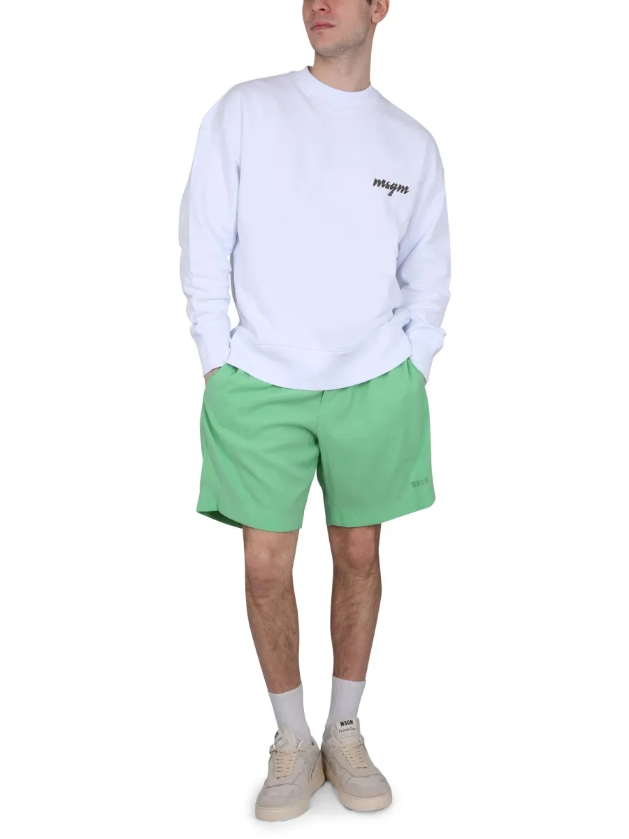 Logo Printed Crewneck Sweatshirt
