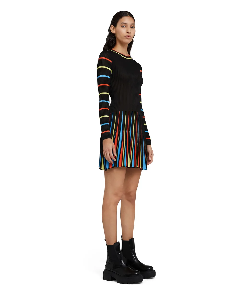 Round Neck Long-Sleeved Dress