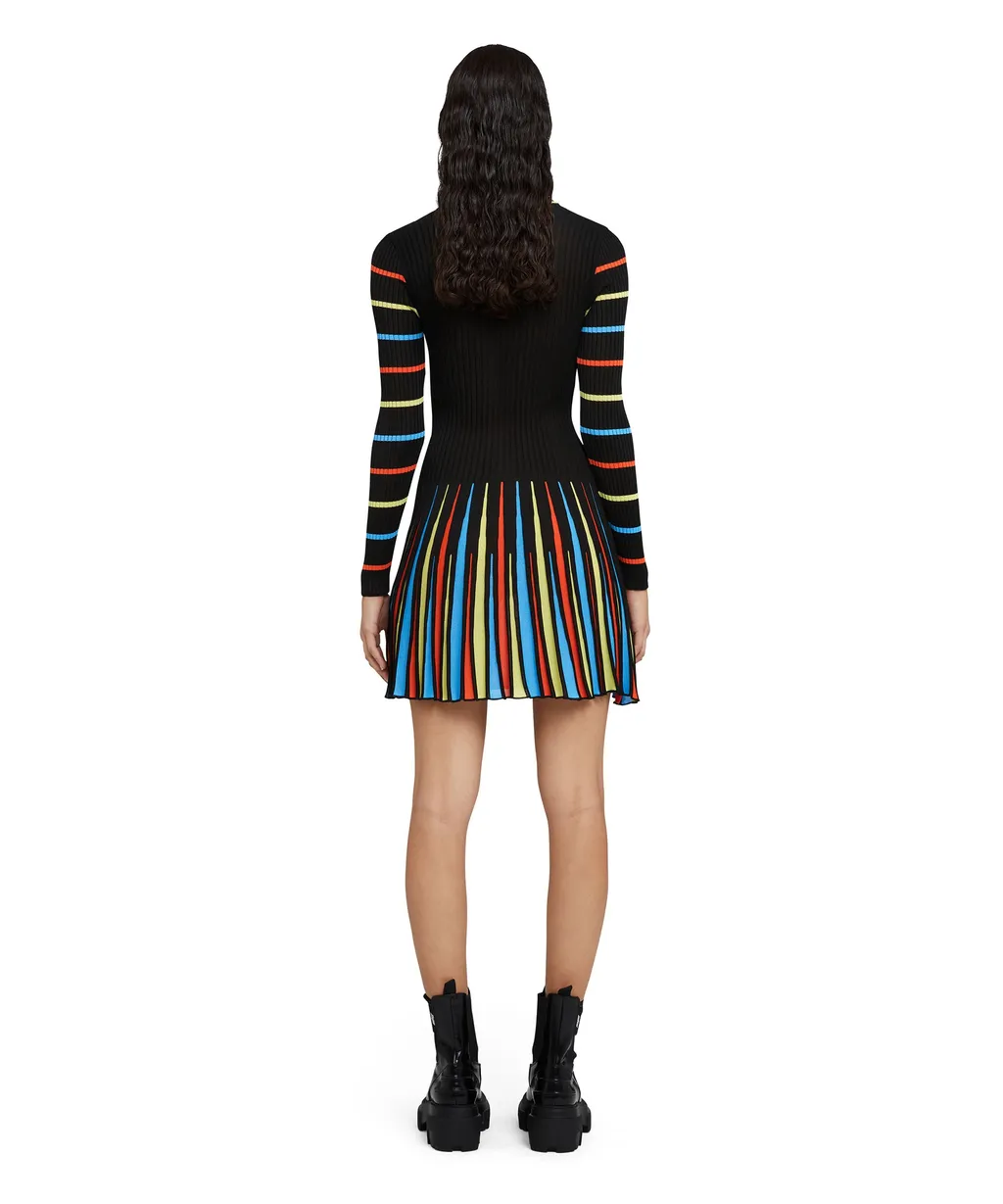 Round Neck Long-Sleeved Dress