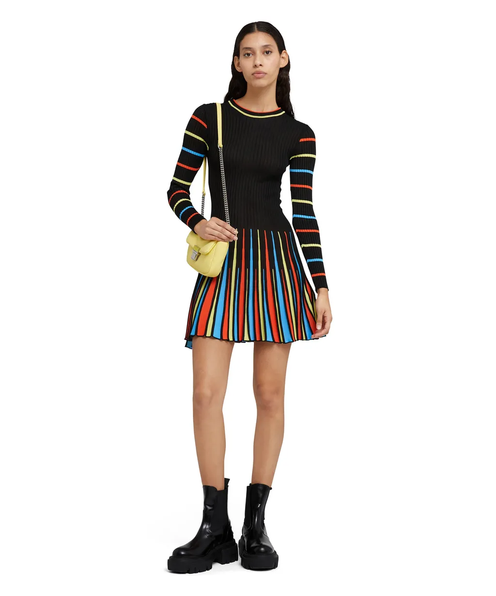 Round Neck Long-Sleeved Dress