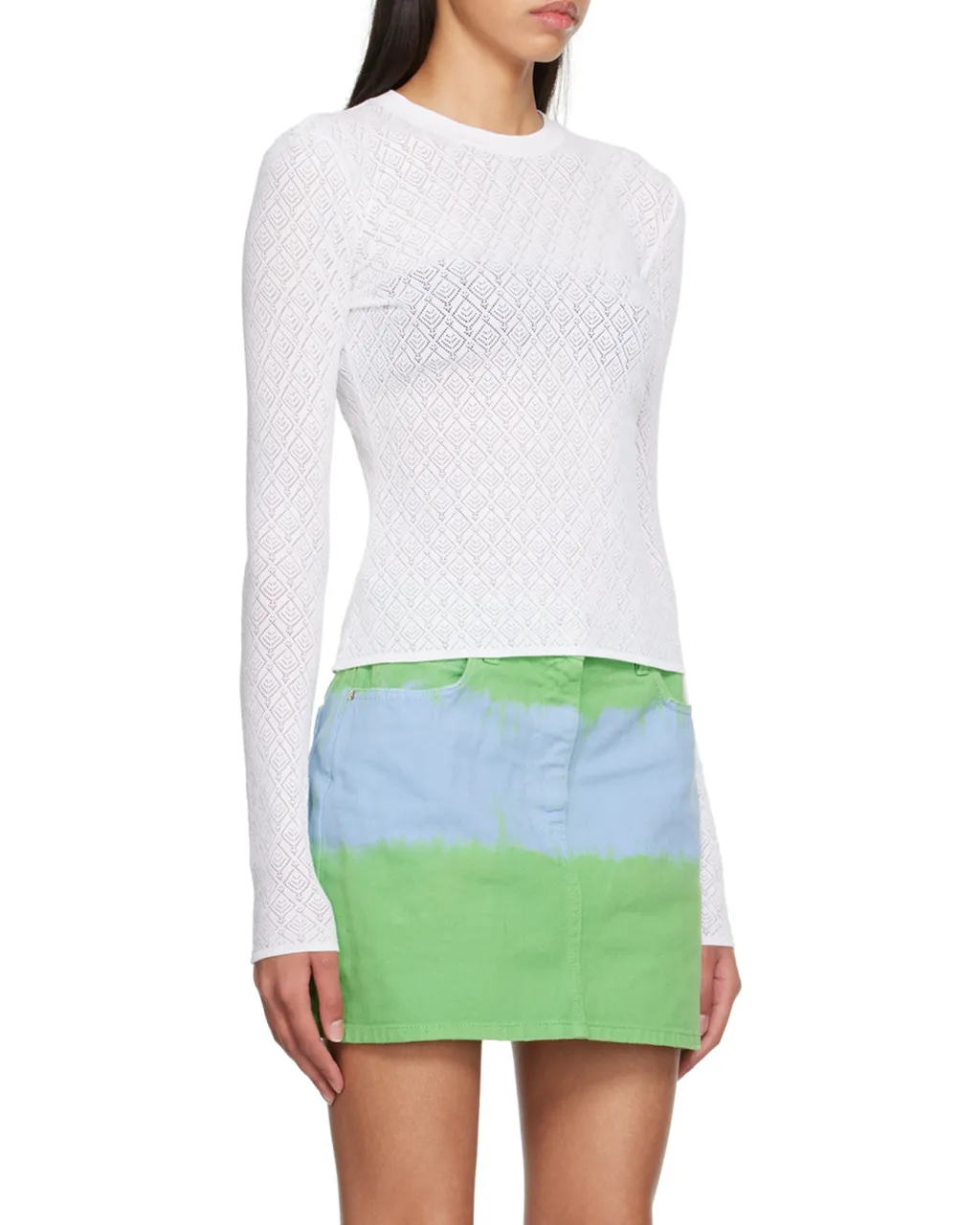 T-Shirt With Round Neck And Long Sleeves