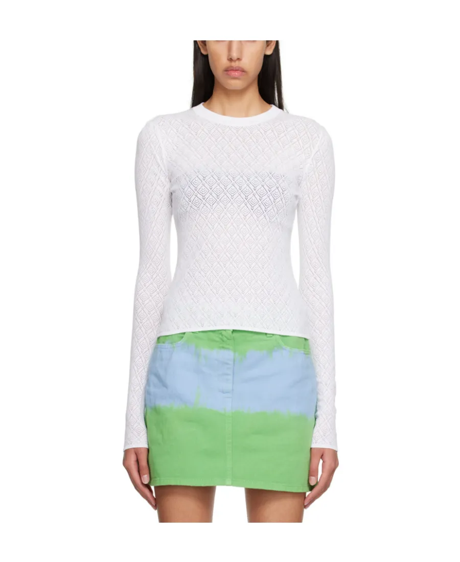 T-Shirt With Round Neck And Long Sleeves