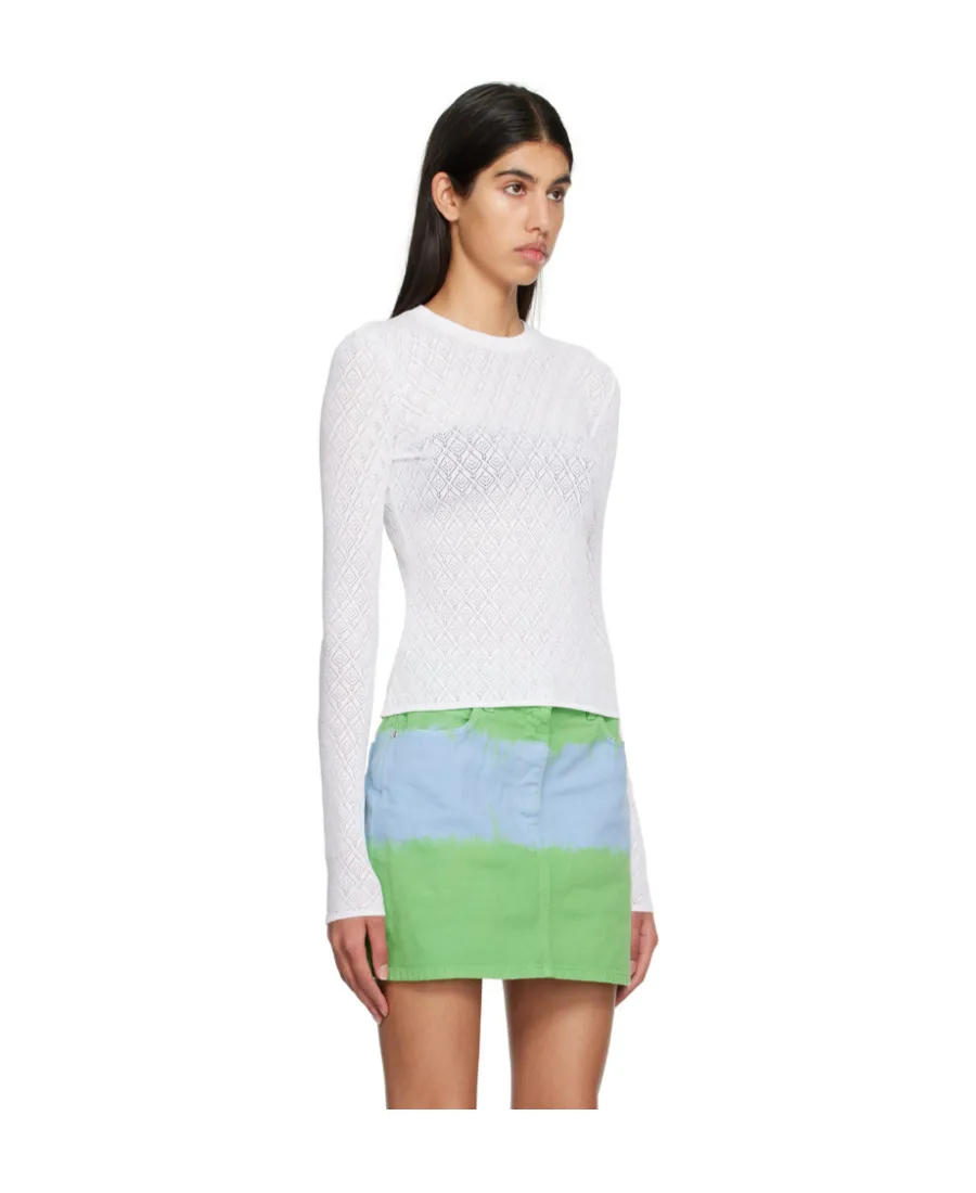 T-Shirt With Round Neck And Long Sleeves