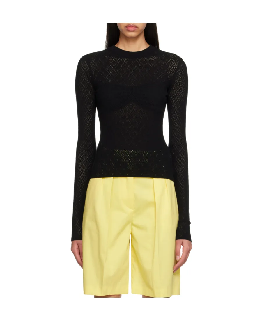 T-Shirt With Round Neck And Long Sleeves