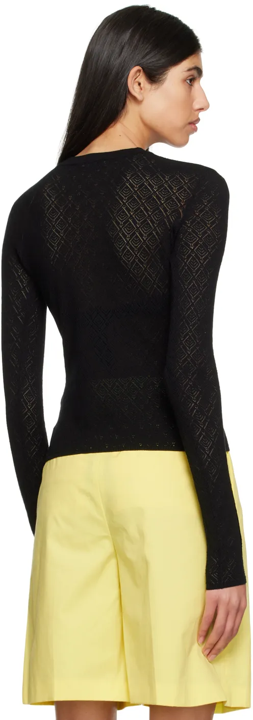 T-Shirt With Round Neck And Long Sleeves