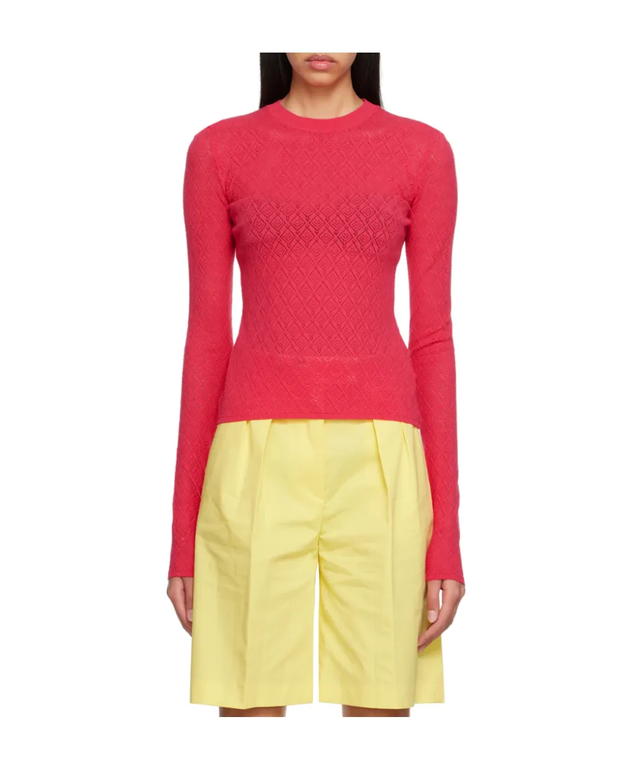 T-Shirt With Round Neck And Long Sleeves