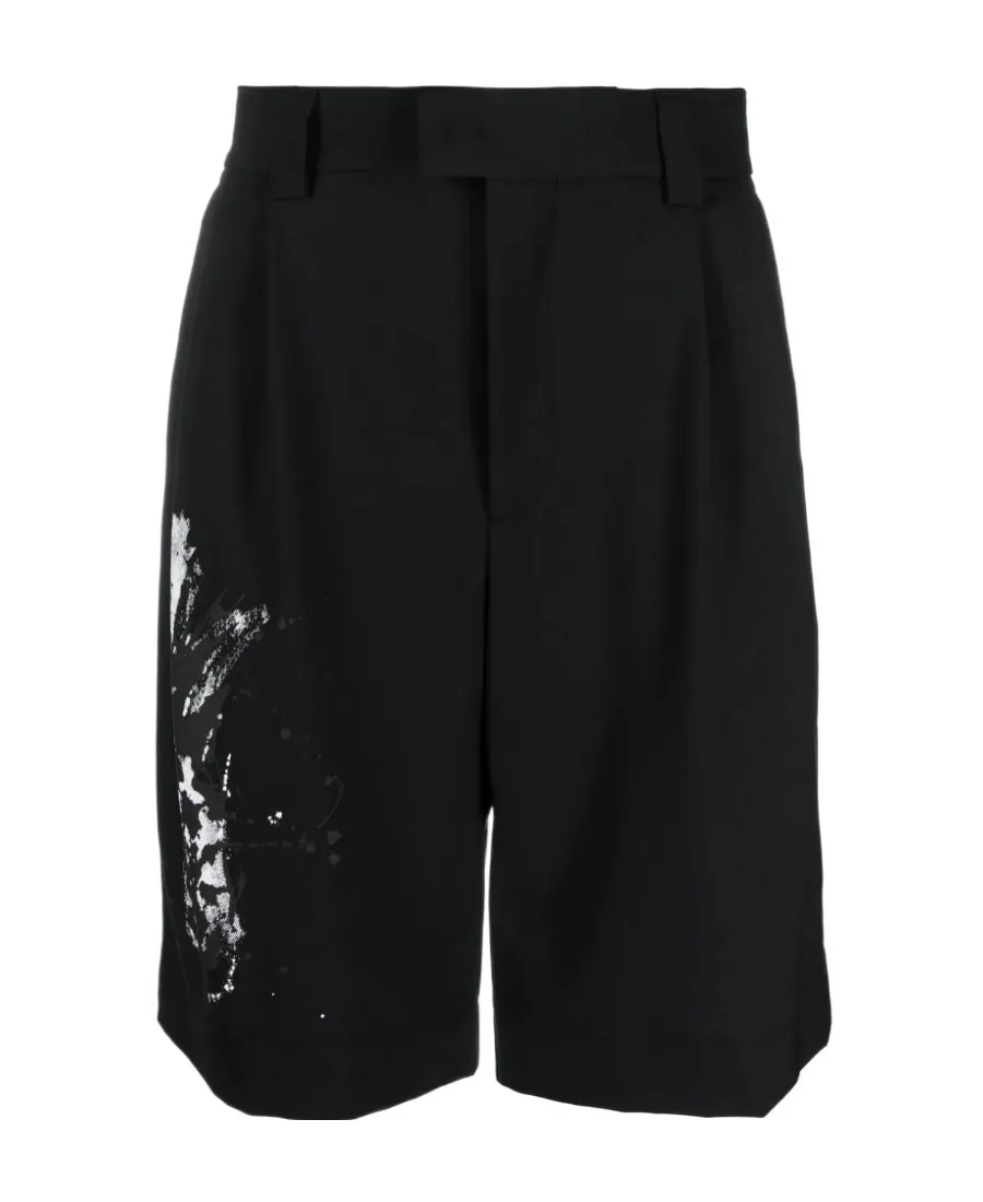 Paint Splash Detail Shorts