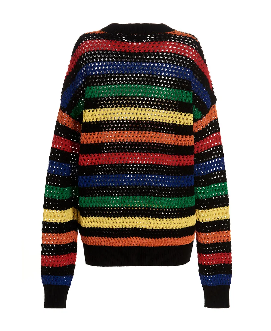 Striped Crewneck Knitted Sweater