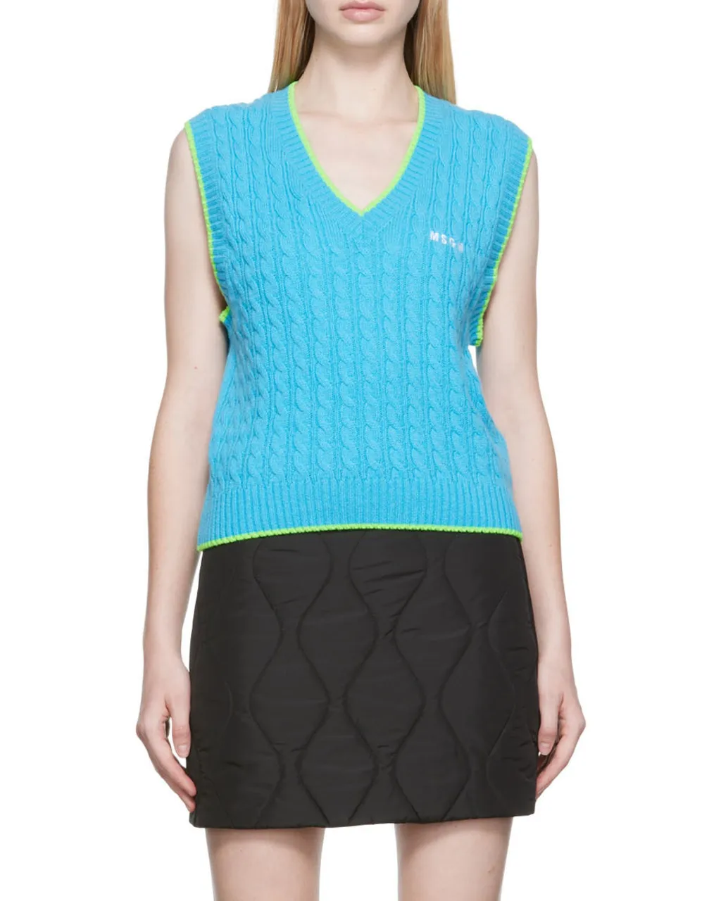 Embroidered-Logo Knit Vest