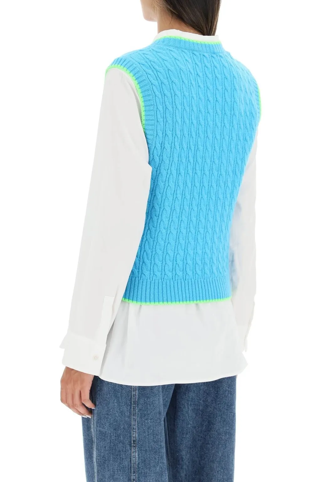Embroidered-Logo Knit Vest