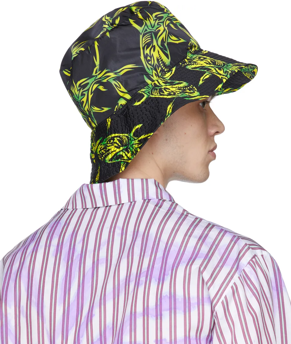 Tribal Shark Print Bucket Hat