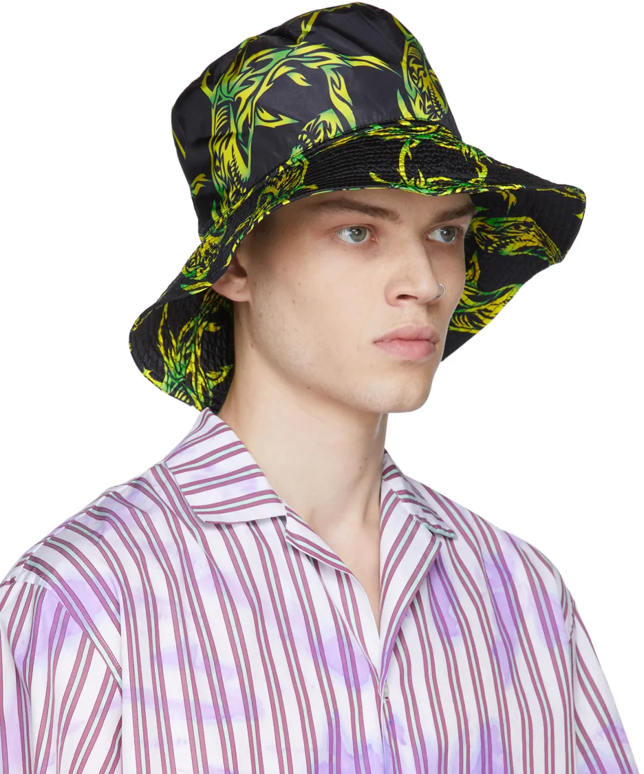 Tribal Shark Print Bucket Hat