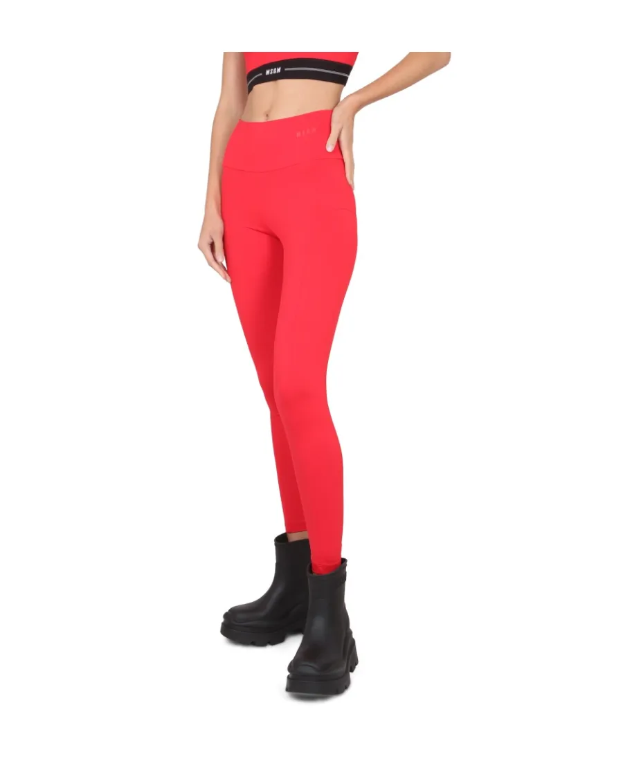Logo Detailed High Waist Leggings