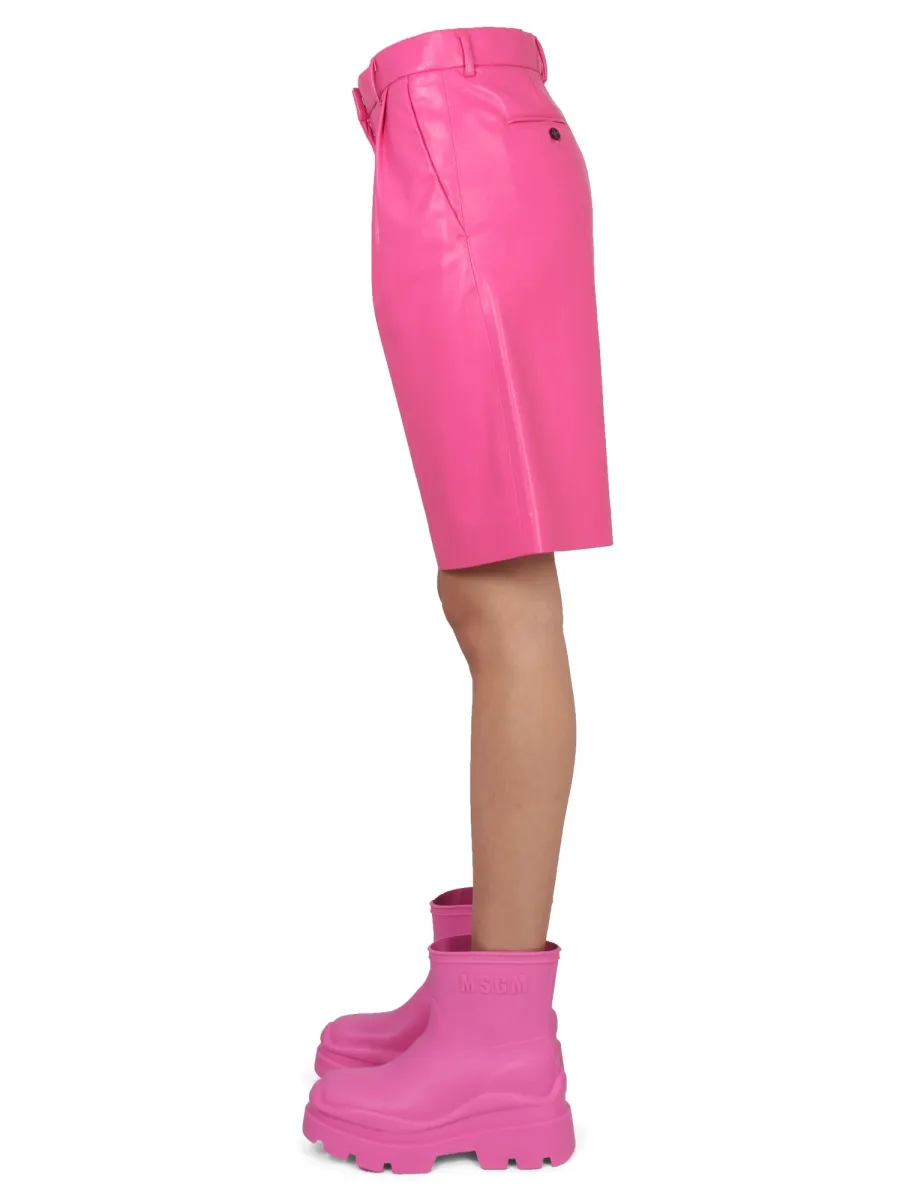 Wide-Leg Knee-Length Shorts