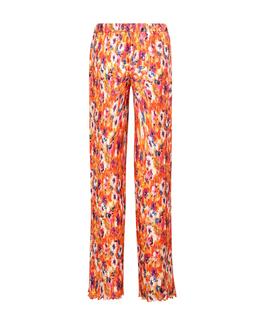 Floral Printed Pleated Pants