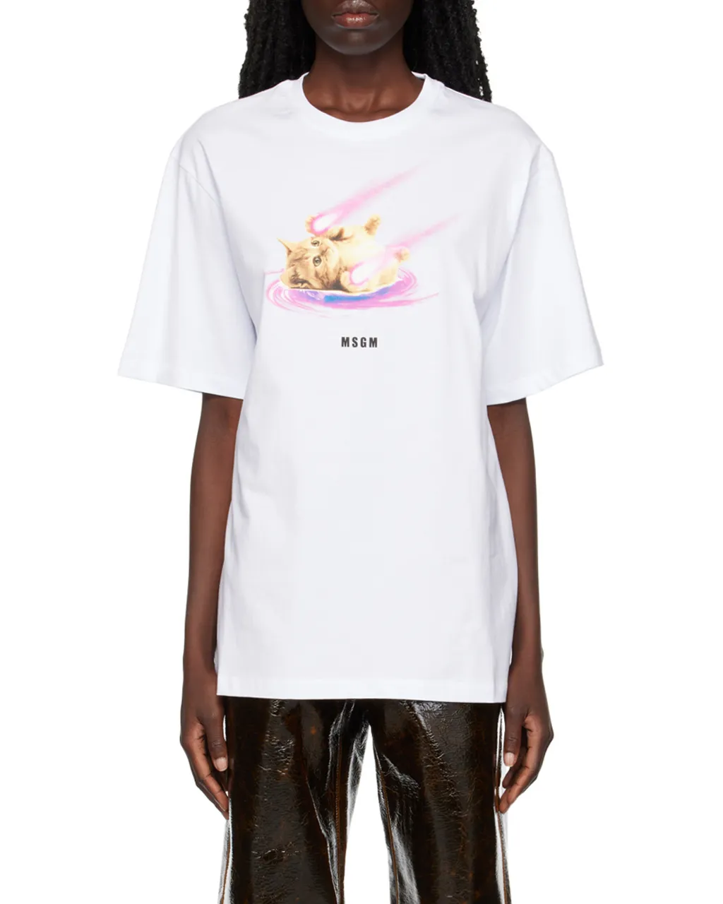Space Cat Designs Cotton T-Shirt