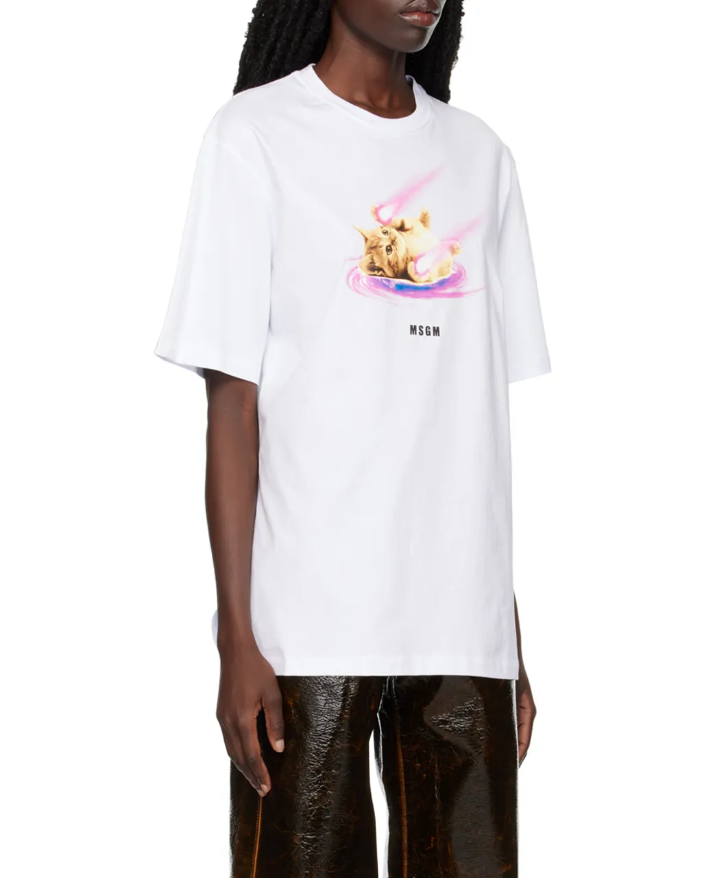 Space Cat Designs Cotton T-Shirt