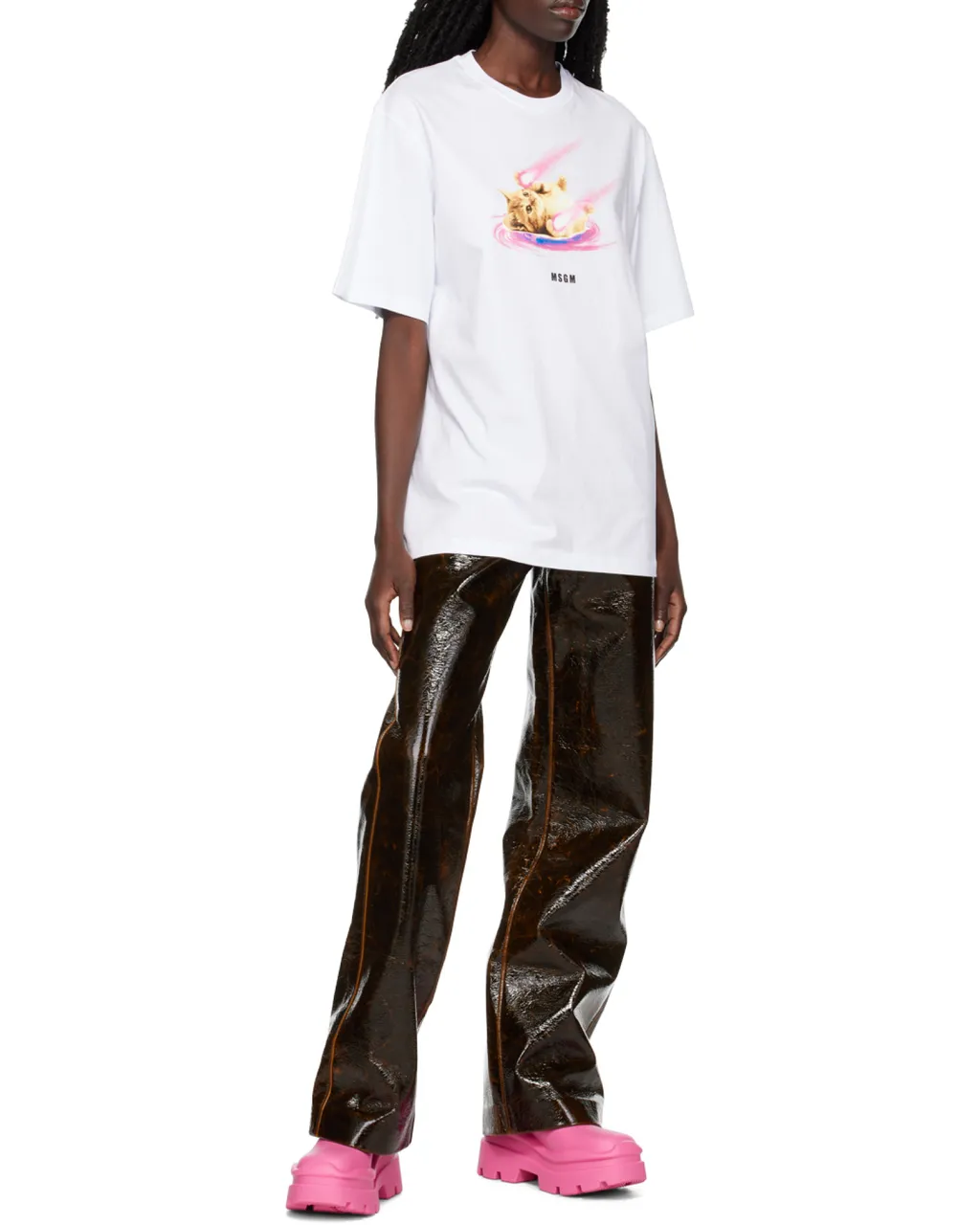 Space Cat Designs Cotton T-Shirt