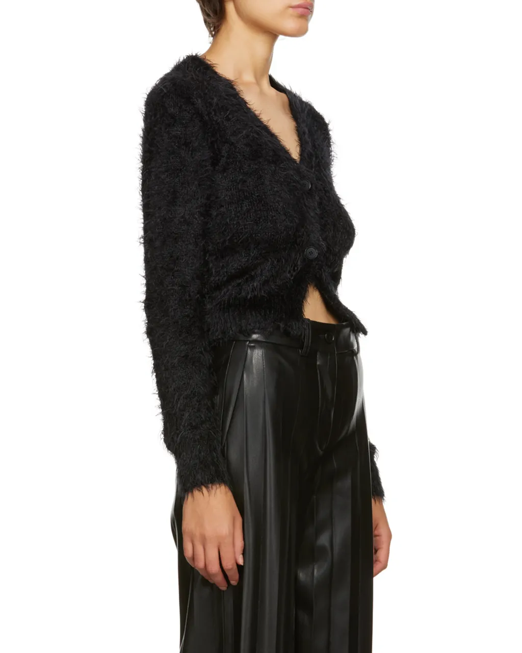 Long-Sleeve Knitted Cardigan