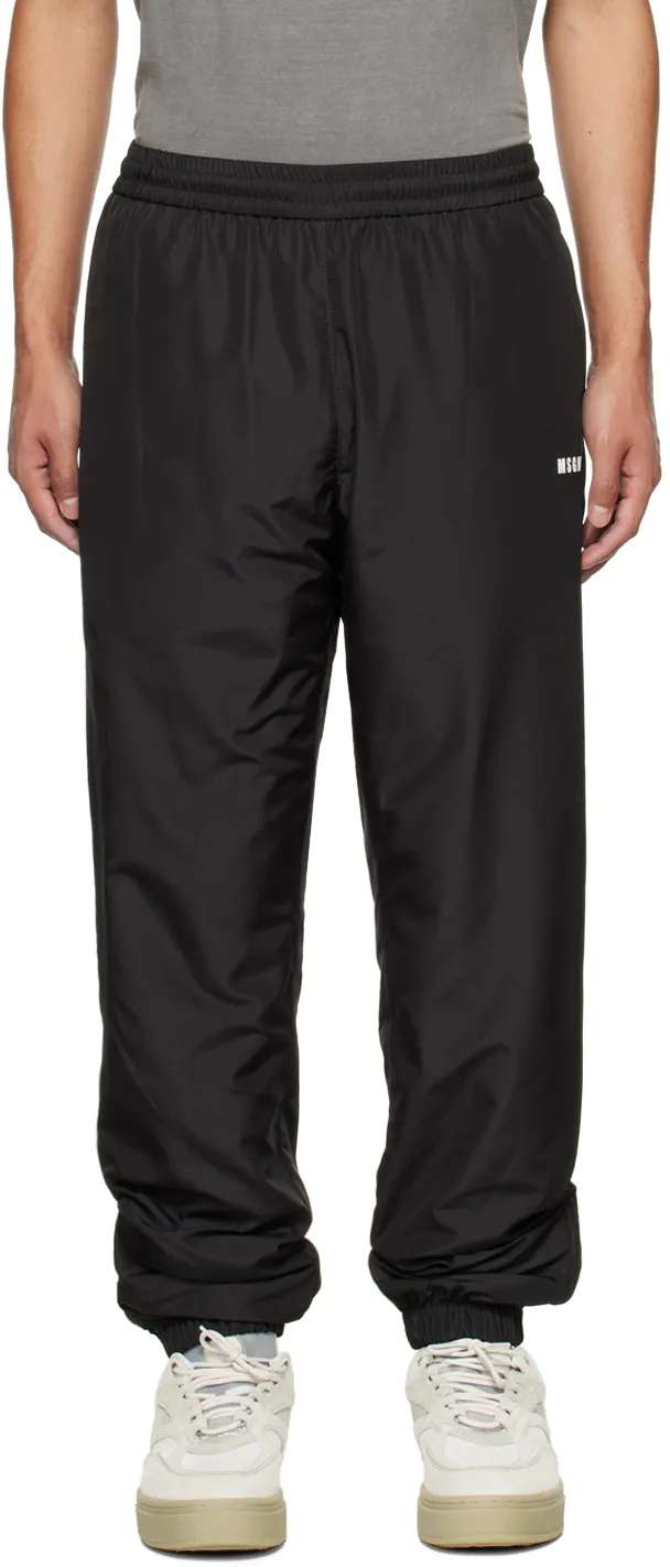 Logo Printed Elastic Waist Pants