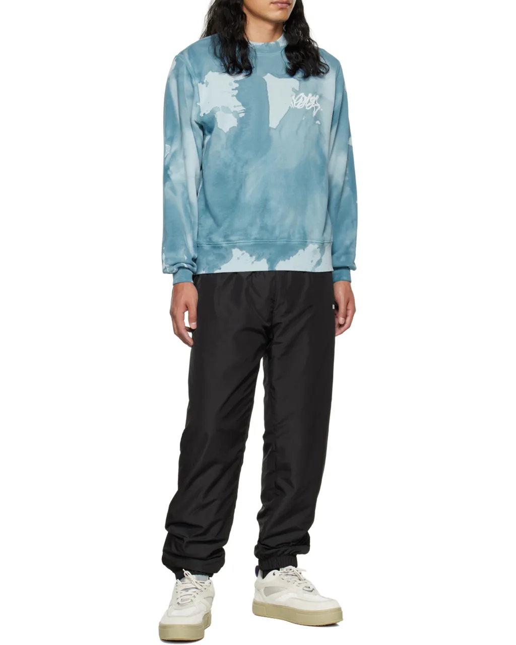Logo Printed Elastic Waist Pants