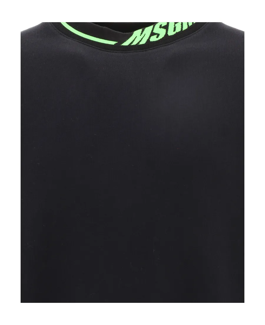Logo-Collar Cotton Sweatshirt