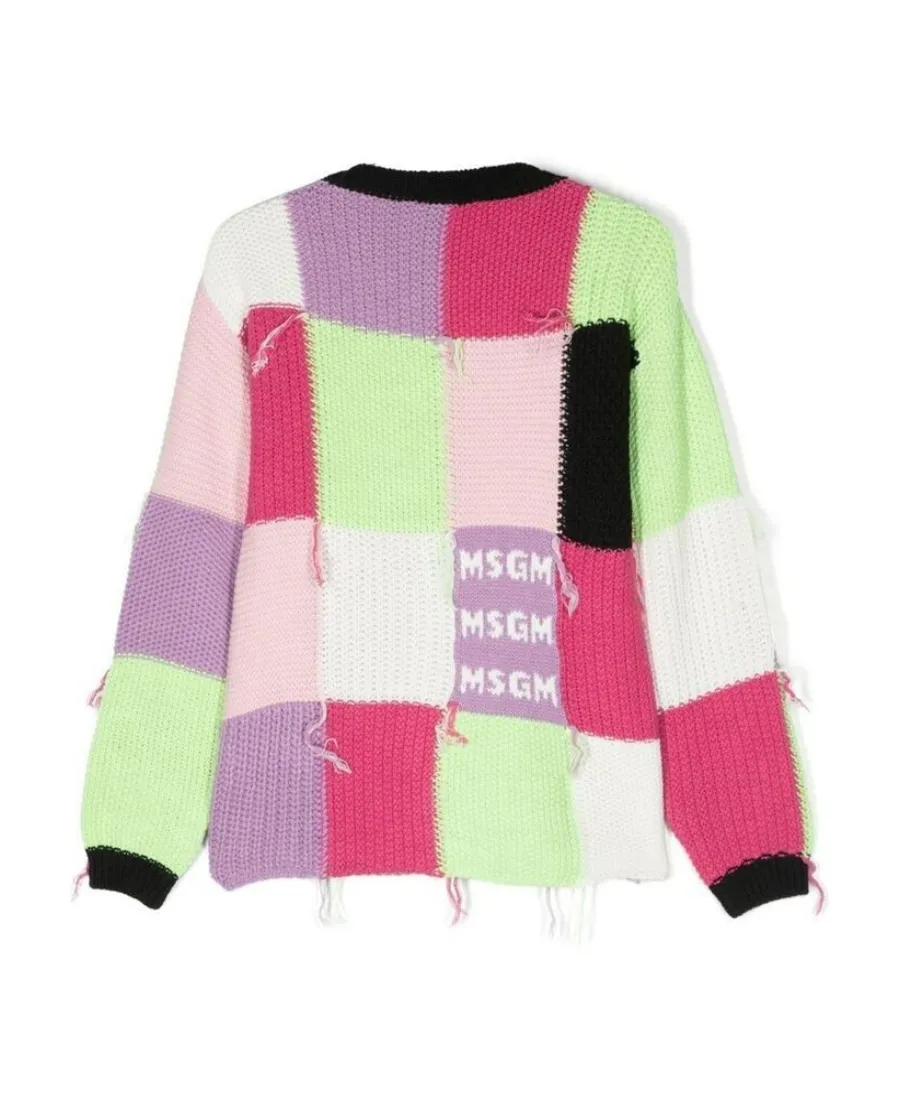 Distressed Patchwork Jumper