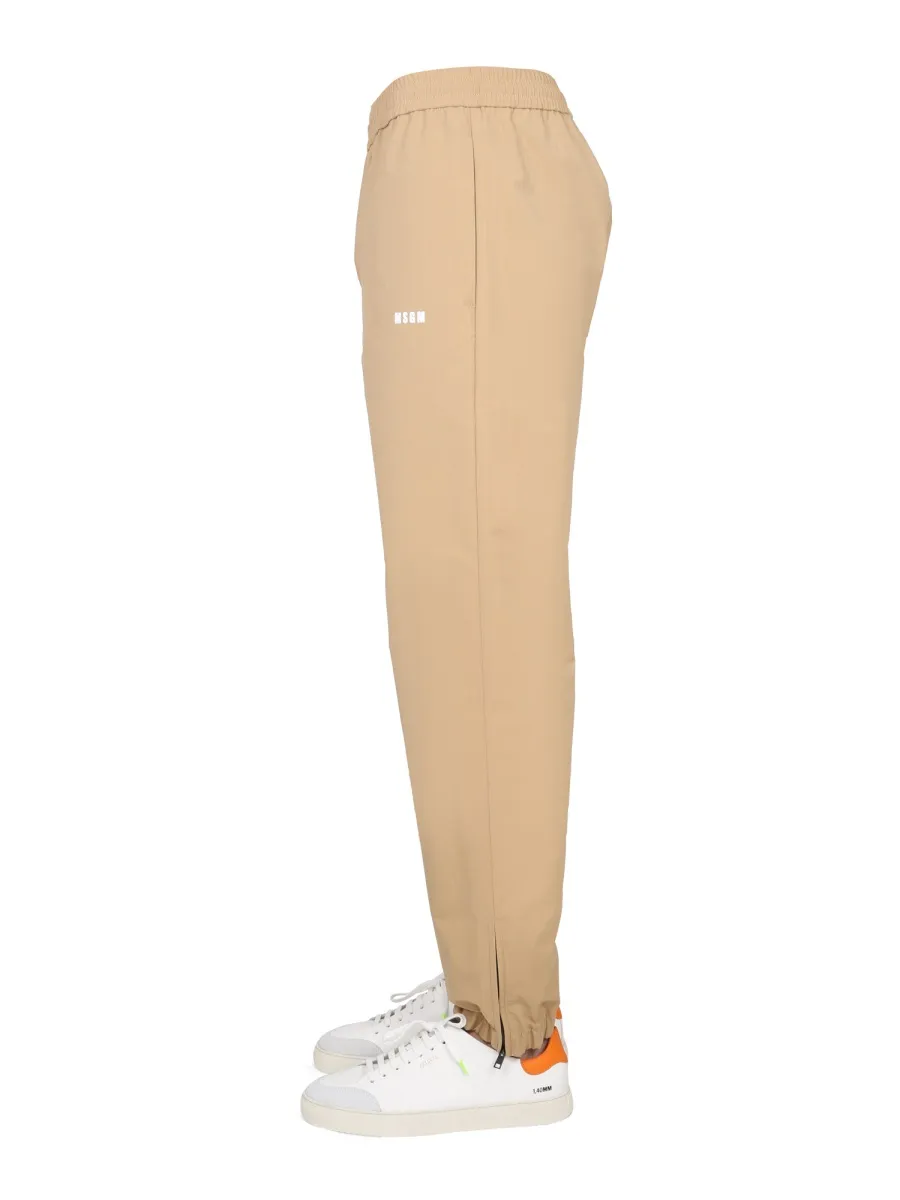Logo Detailed Elasticated-Waist Pants