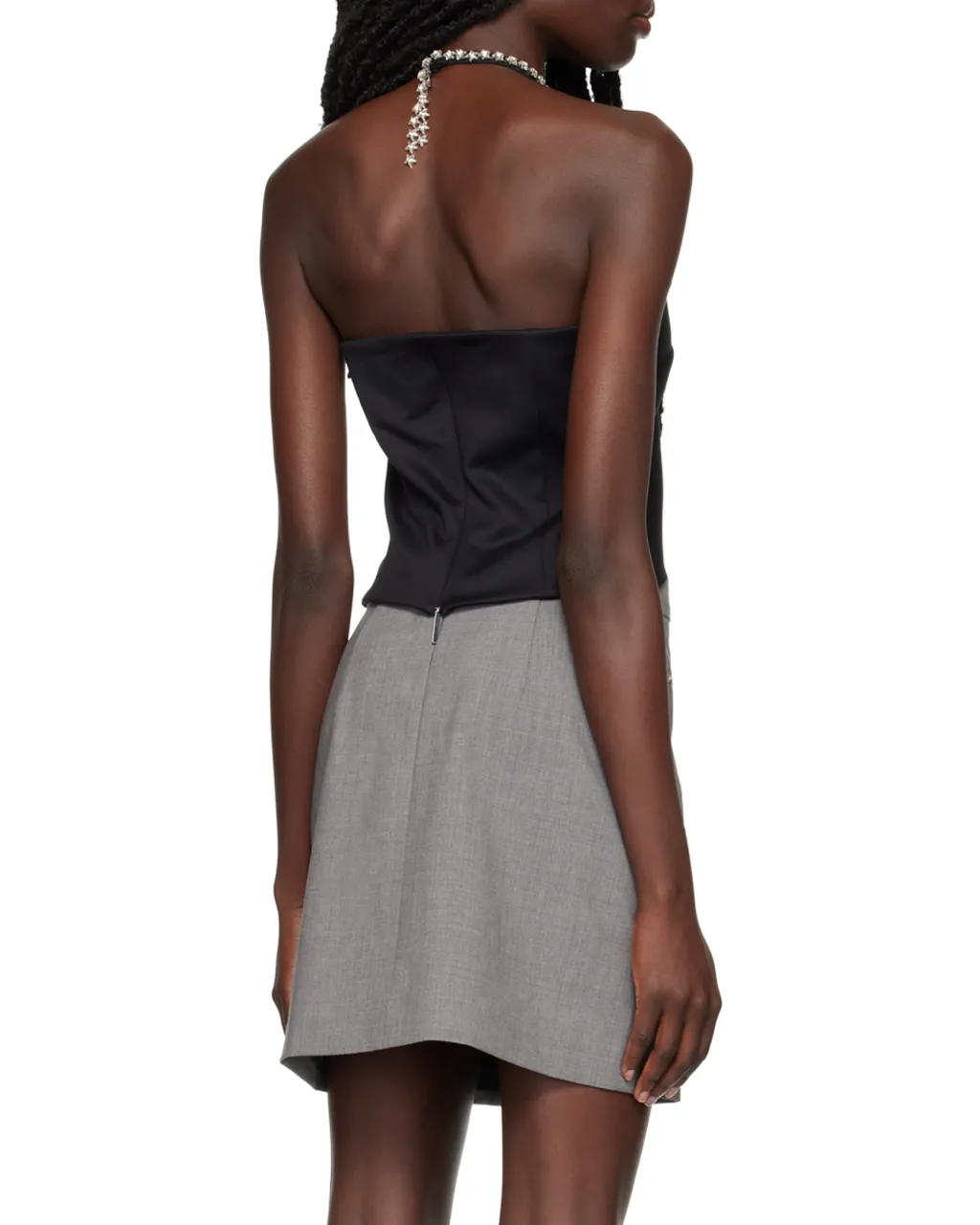 Crystal-Embellished Halterneck Top