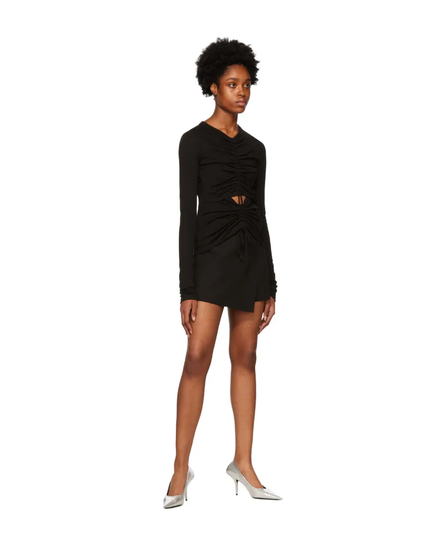 Rope Hollowed-Out Long-Sleeved T-Shirt